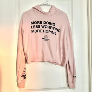 Eternal Hope Society (S) Blush pink Hoodie w Text